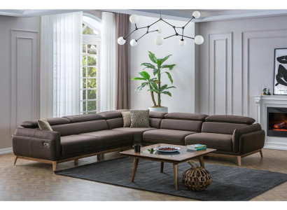 Corner sofa L-shape Luxury Coffee table Living room Set 2-piece Suite Upholstery Seat new